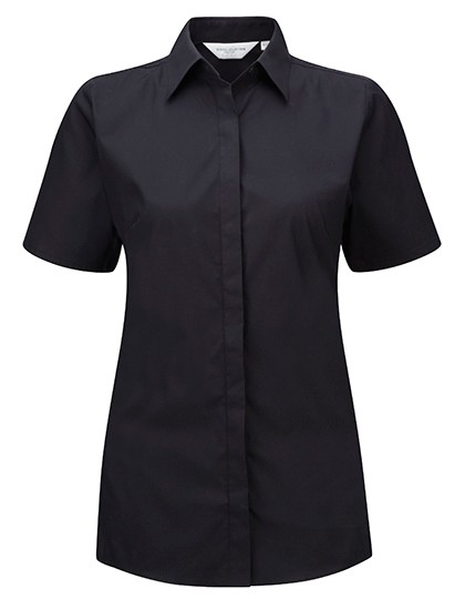 Ladies` Short Sleeve Fitted Ultimate Stretch Shirt